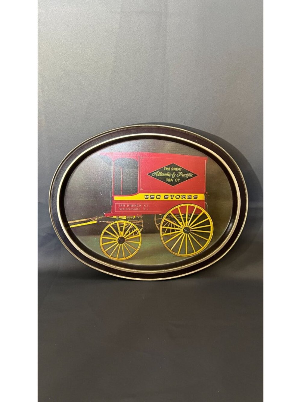 Vintage Great Atlantic & Pacific Tea Co. Decorative Tin Tea Tray